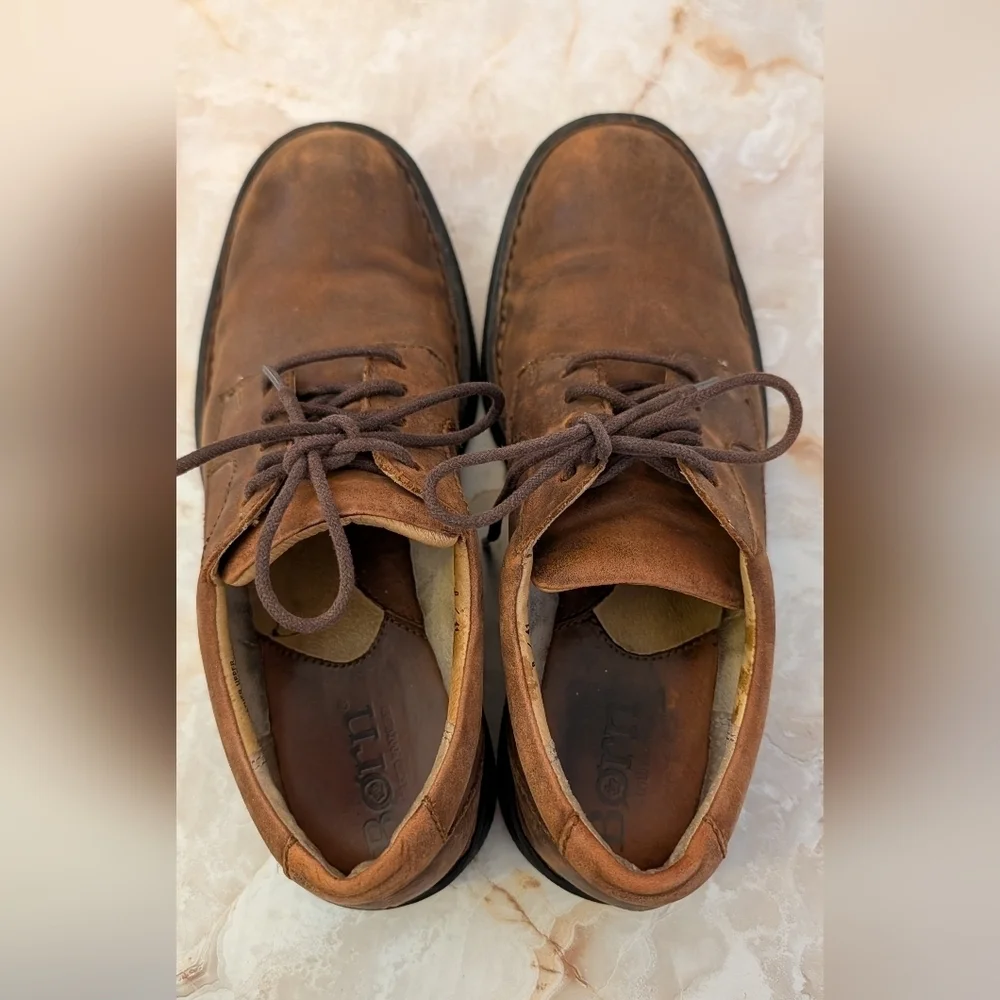 Born Brown Leather Men's Shoes Size 8